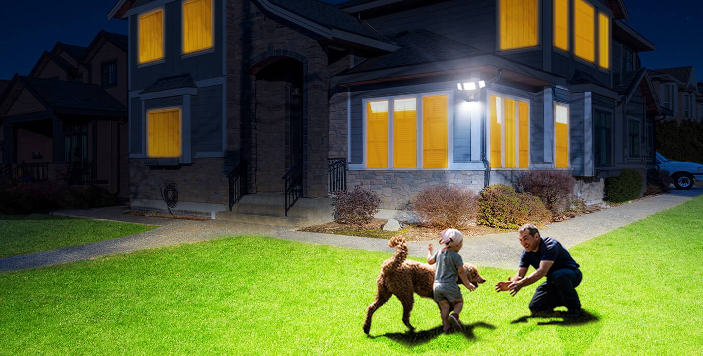 65W 3-in-1 LED Home Security Lights for Outside