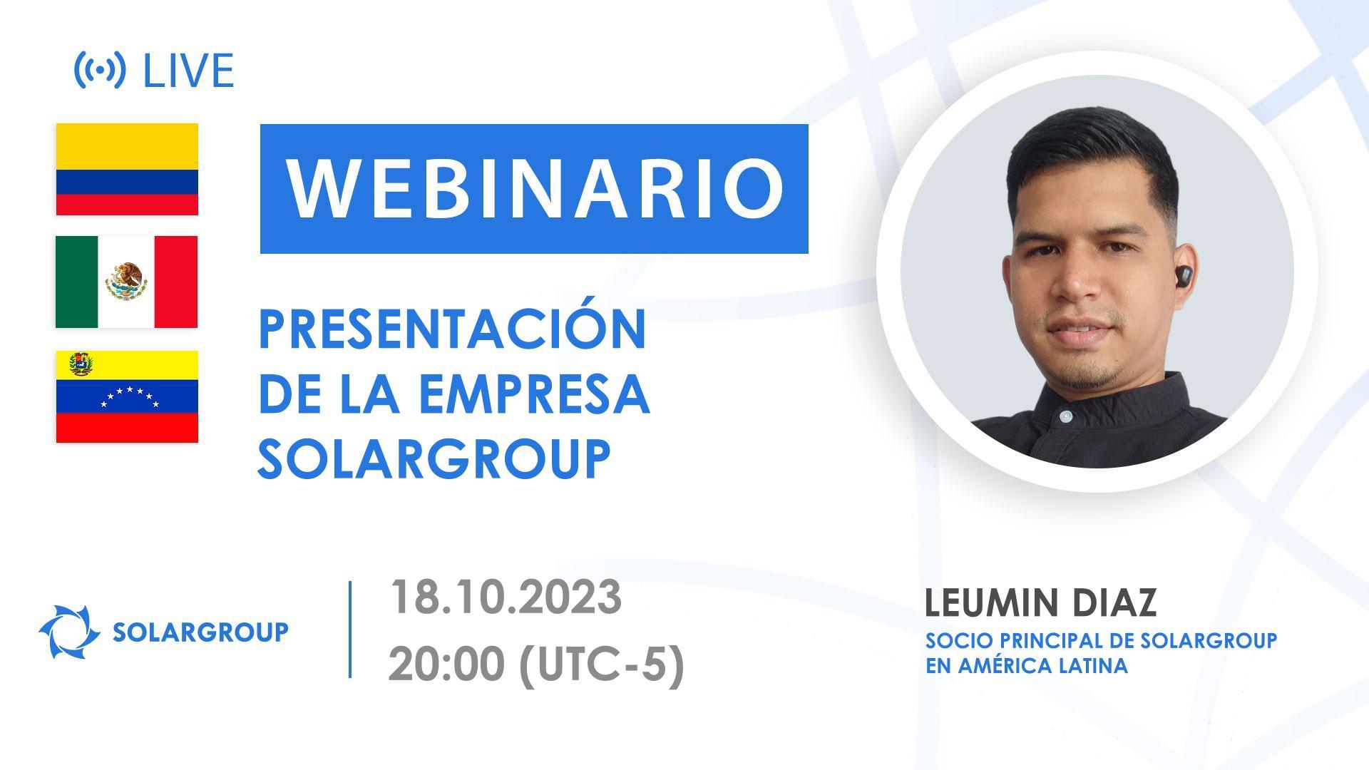 Latinoamérica. Presentación de la empresa financiera internacional SOLARGROUP