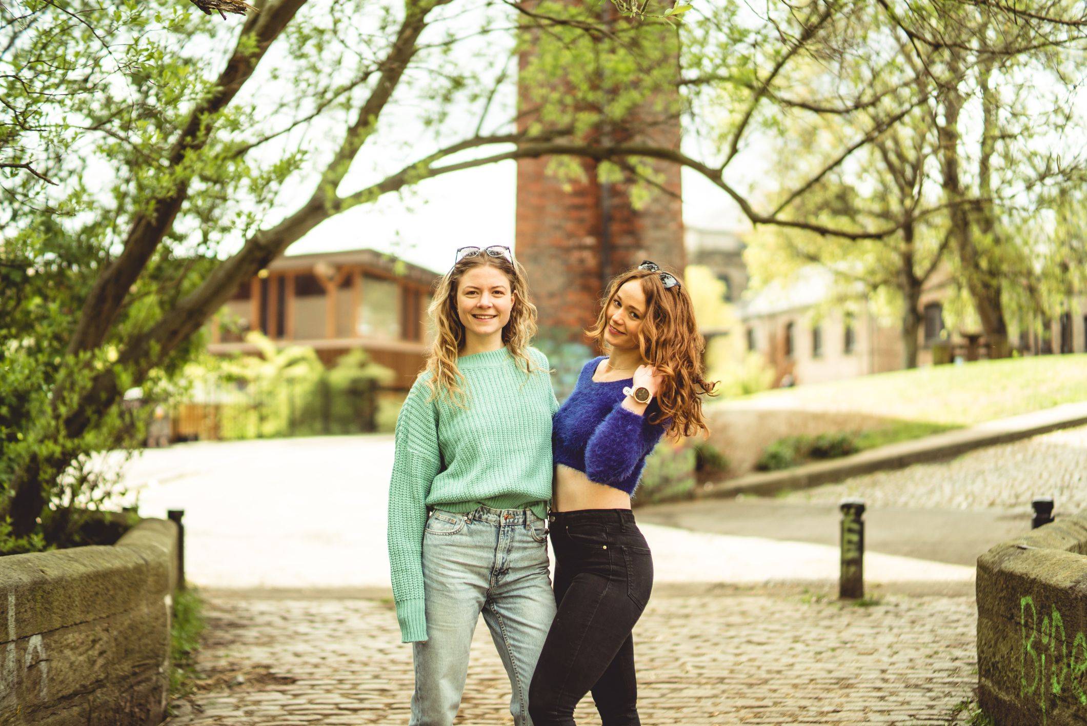 Image of two girls hugging