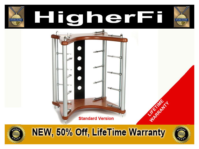 HigherFi F1T NEW 5-Shelf Stand 60% Off, Lifetime Warranty, Trades OK, +5 Solid Shelves