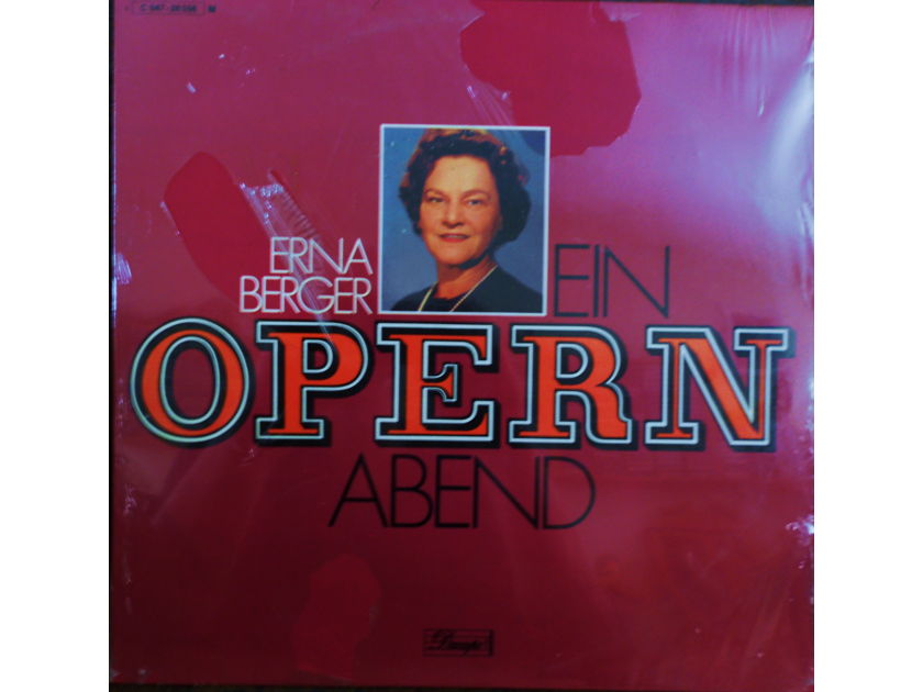 ERNA BERGER (FACTORY SEALED LP)  - EIN OPERN ABEND DACAPO C 047 28556 (GERMAN IMPORT)