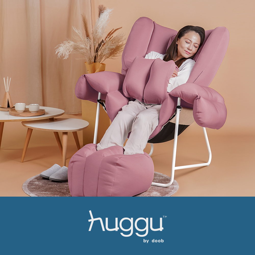 The huggu collection features furniture and accessories designed for sensory soothing using pressure therapy principles.