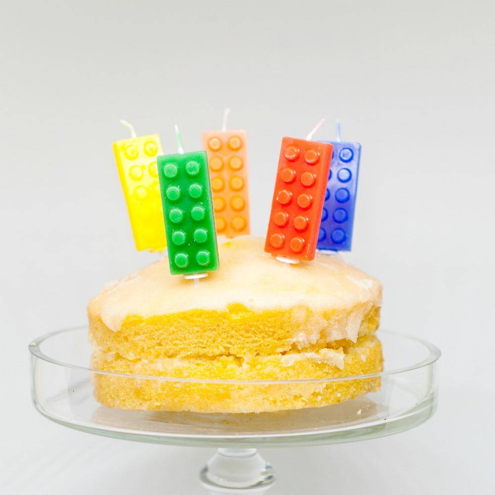 lego candle cakes