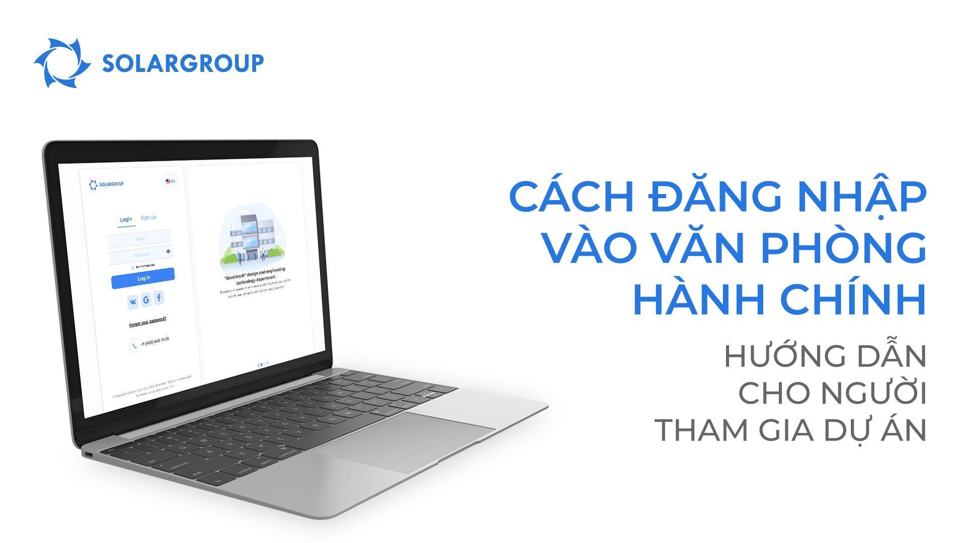 Cách đăng nhập vào văn phòng hành chính cho người tham gia dự án
