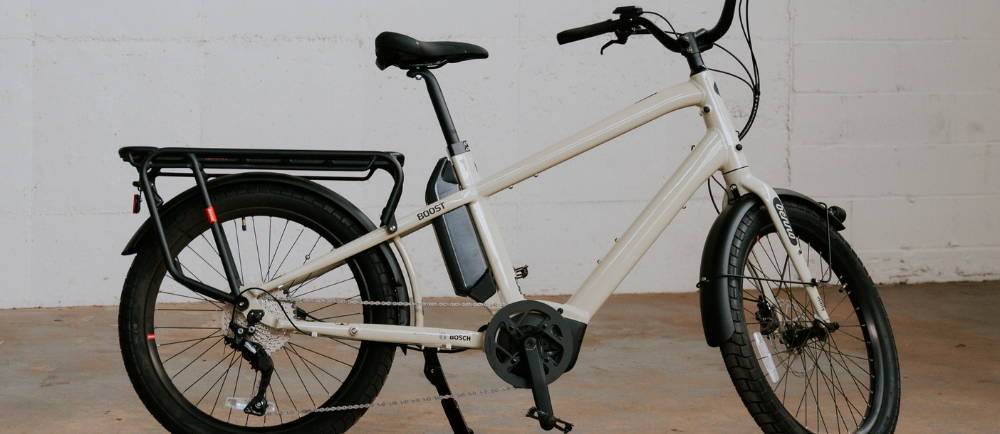 Urban Arrow cargo electric bike motor close up