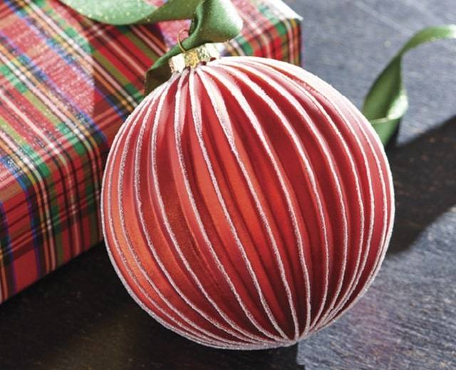 raz imports classic red Christmas tree ornament