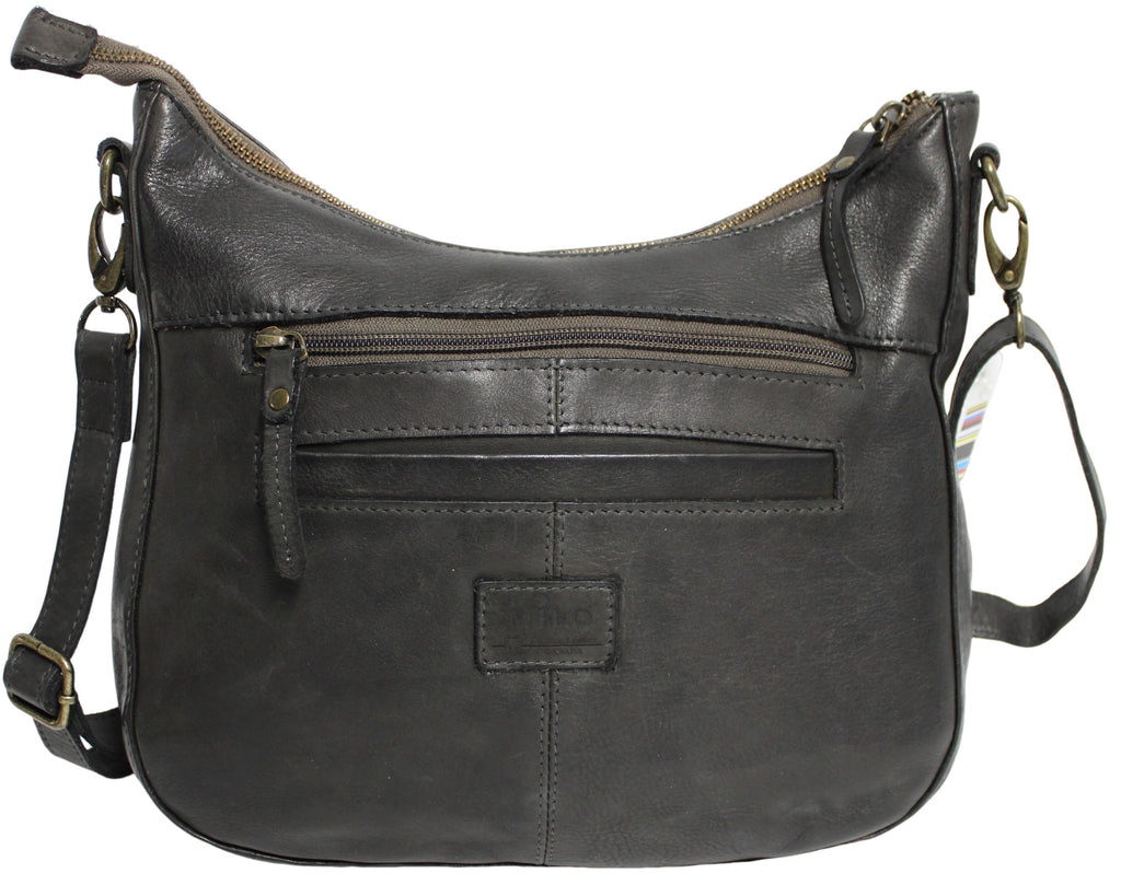 Leather Shoulder Bag with Adjustable Shoulder Strap Style 1480B - Image 2