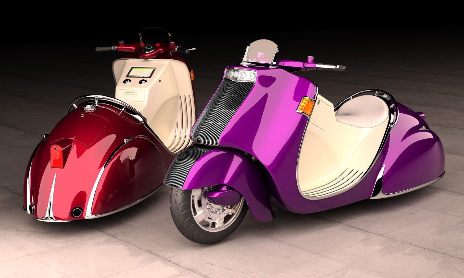 custom 006 LAND SCOOTER 「 DELA2」 | ヒーリングハーツ | AWRD