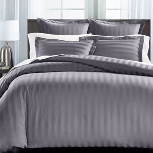 1.5" Stripe 550 Thread Count 100% Cotton 2-Pc. Duvet Cover Set, King
