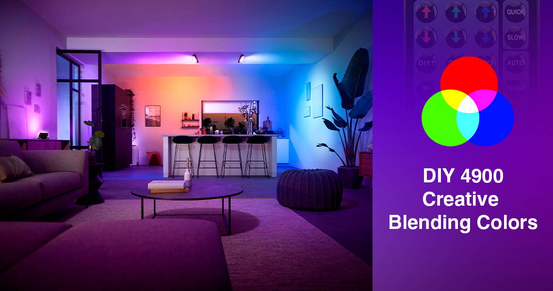 Multi Color RGB Flood Lights for Living Room