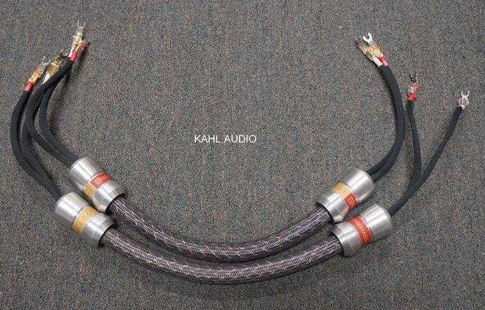 Kimber Kable KS-3033 speaker cables. 3ft pair w/WBT spa...
