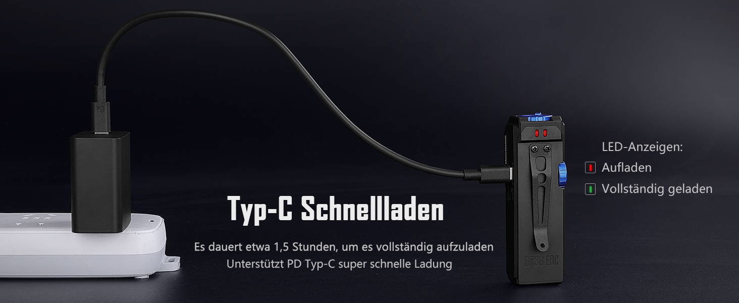 IMALENT LD35 Wiederaufladbare EDC Taschenlampe