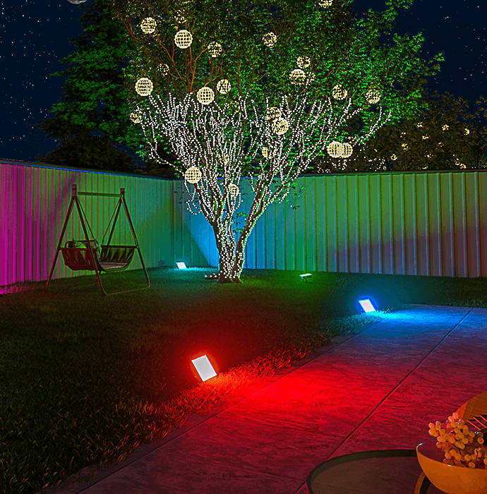 Color Changing Flood Light for Outdoor Garden