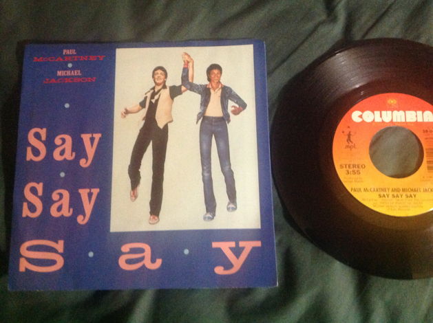 Paul McCartney/Michael Jackson - Say Say Say 45 With Sl...