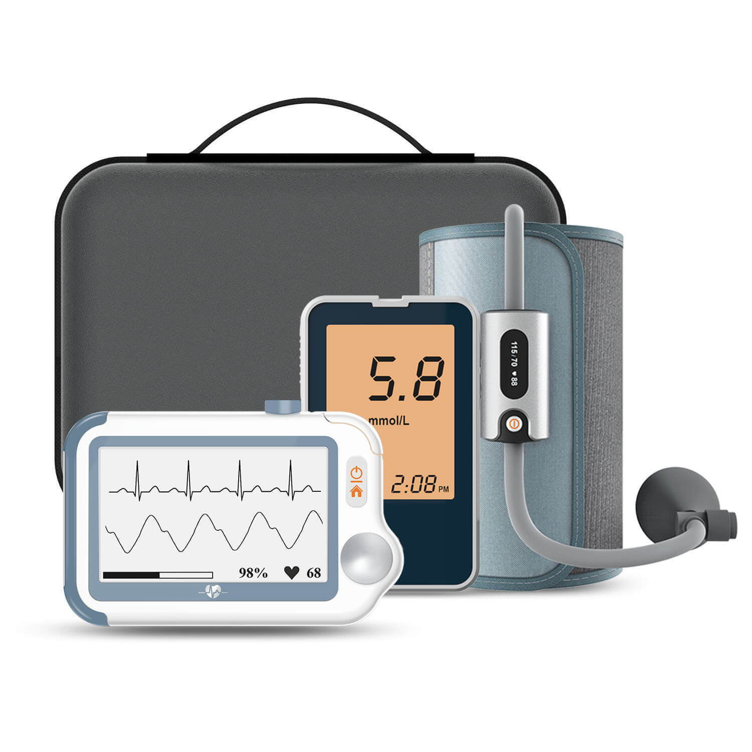 Wellue Portable Blood Pressure Monitor with EKG, Supporting AI  Interpretation via the Free App