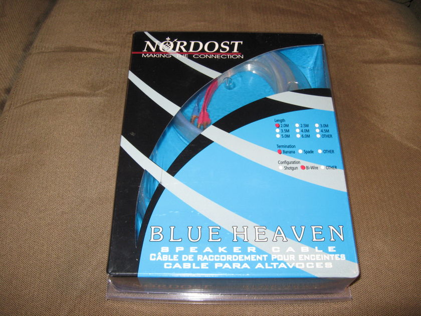 NORDOST BLUE HEAVEN REVISION II 2 METER BIWIRE SPEAKER CABLES