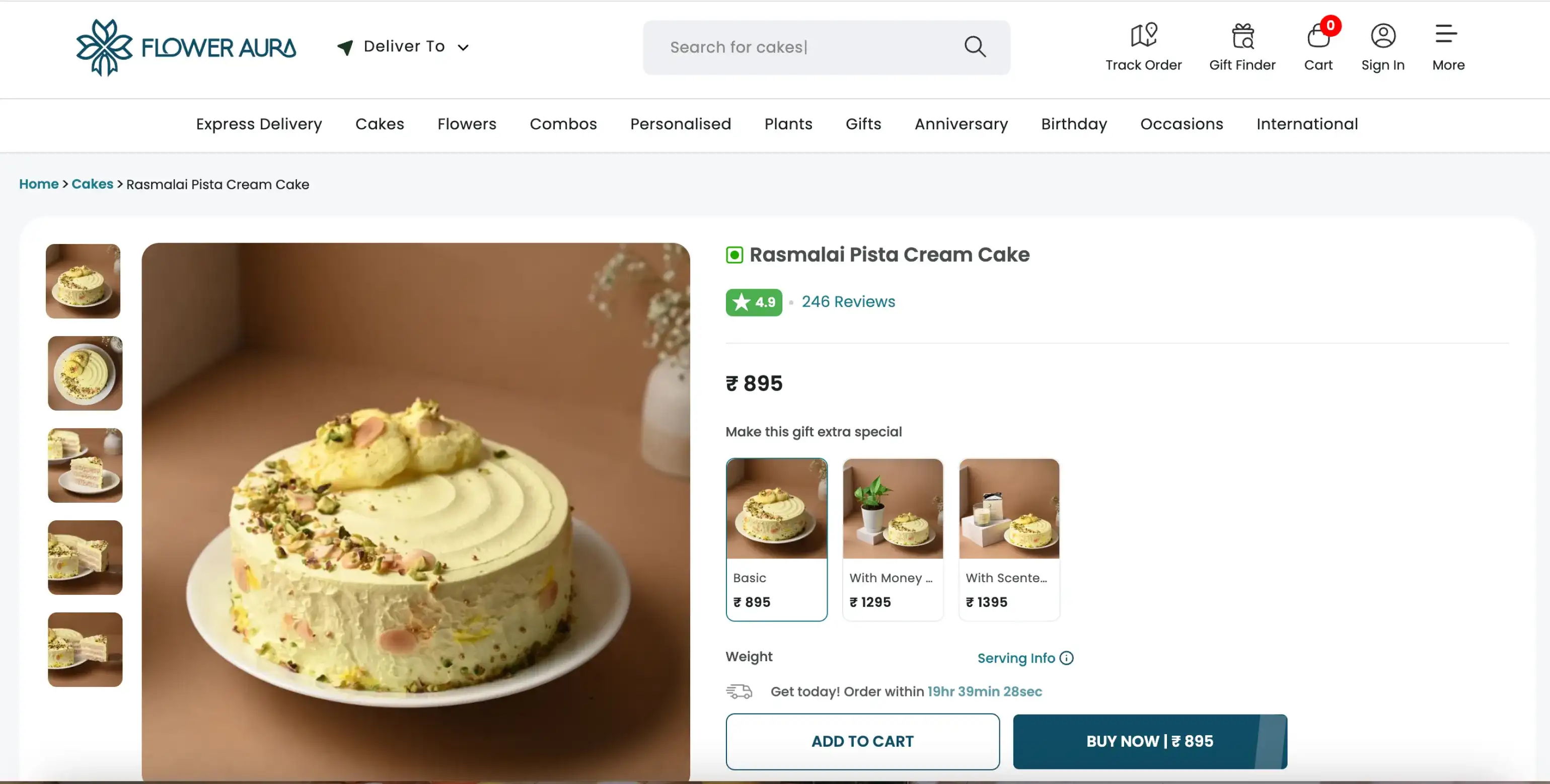 Flower Aura's example of upselling