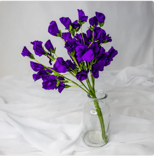 Purple Sweet Pea - Realistic Artificial Flowers - Image 3
