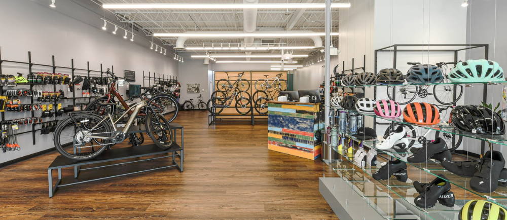 Conte's Bike Shop interior