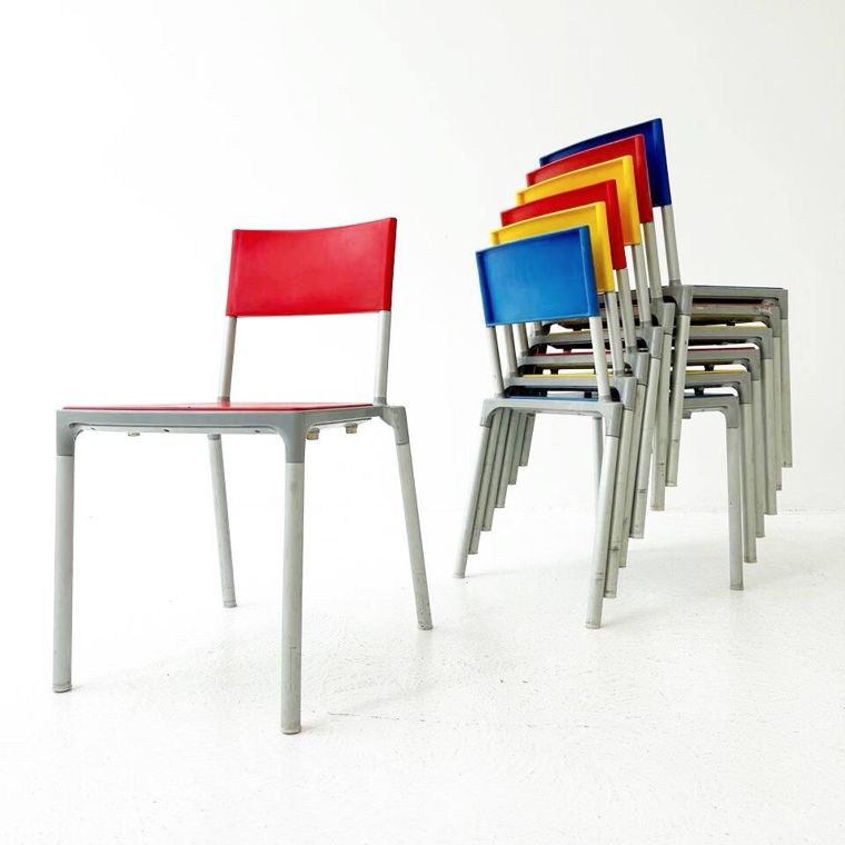 12 Blitz Stühle von Carlo Bimbi & Paolo Romoli