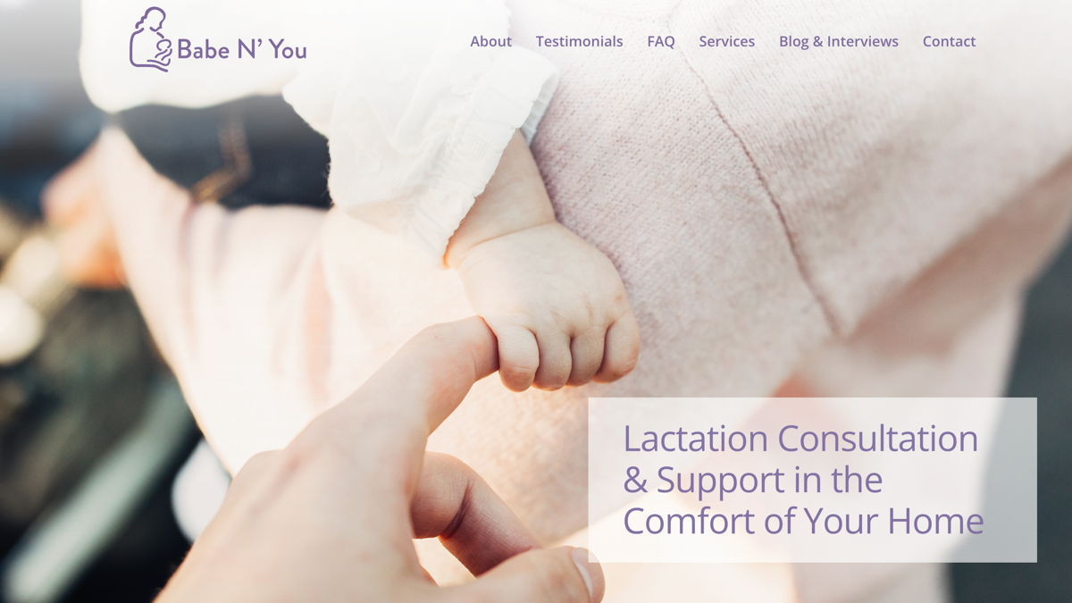 Screenshot of Babe N' You, from the nursing portfolios collection.