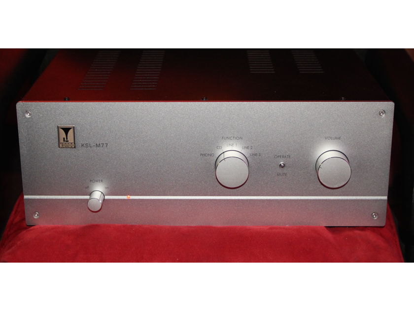 Kondo AudioNote Japan KSL-M77 with phono cur Mint Demo Ref Pre Amp!