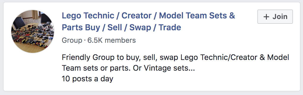 lego facebook groups