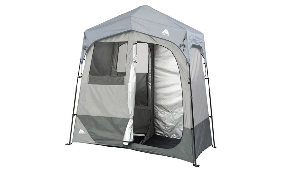 Private 2-room shower tent
