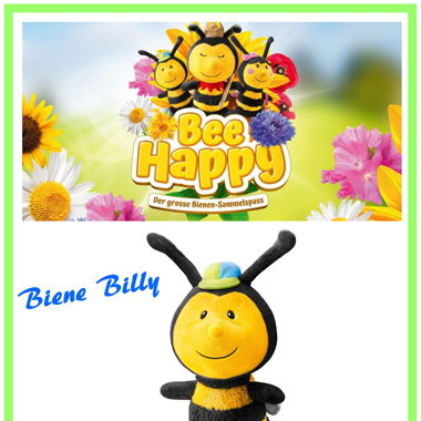 Bee Happy Sammelaktion Biene Billy Plüsch Figur