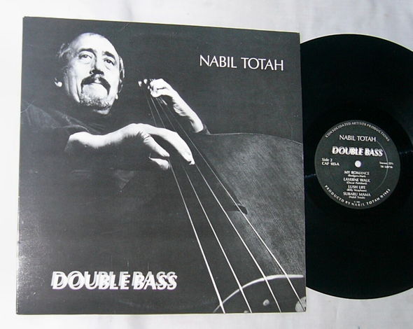 NABIL TOTAH LP--DOUBLE BASS-- - rare orig 1985 jazz alb...