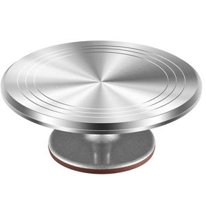 Kootek Aluminium Alloy Revolving Cake Stand and 90Pcs Piping Bags and Tips Set