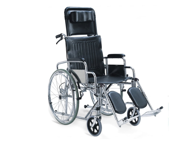 Wheelchair reclining, Hospital Quality with Commode