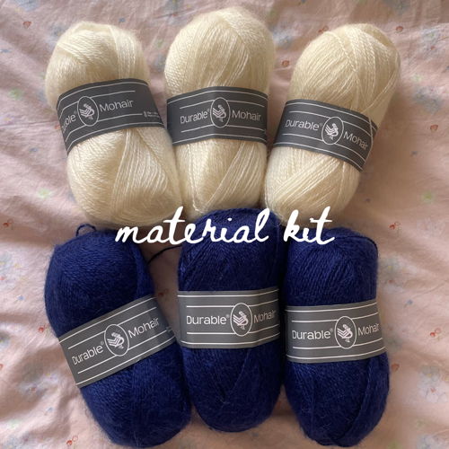 Patroon en materiaalset voor gestreepte trui