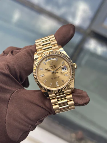 Rolex Day-Date 40 Champagne Dial Box and Papers 2023