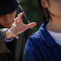 abductor grabbing female victim adbuctor_attacking_victim