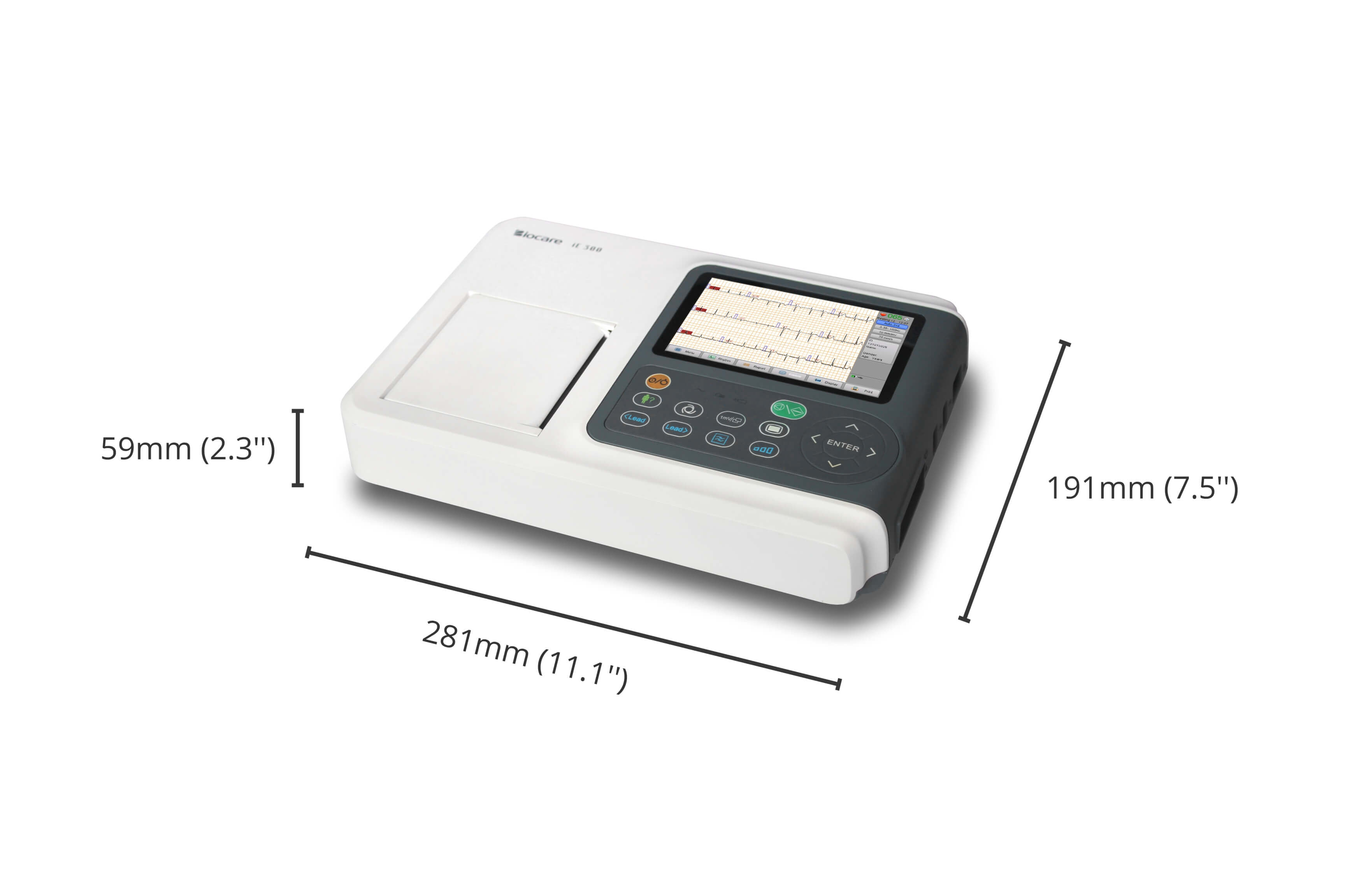 compact and portable ECG machine