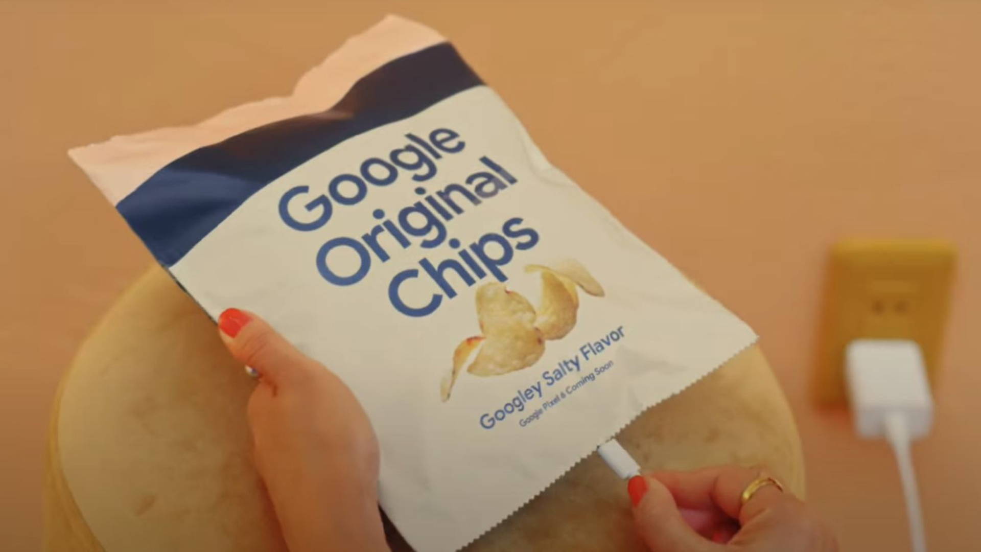 Featured image for Google Gets Into the Snack Game with a Bag of Chips Promoting Latest Pixel Release