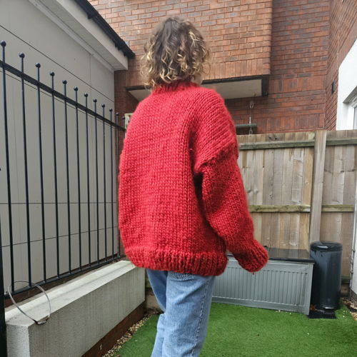 Giant Love Heart Sweater - Knitting Pattern