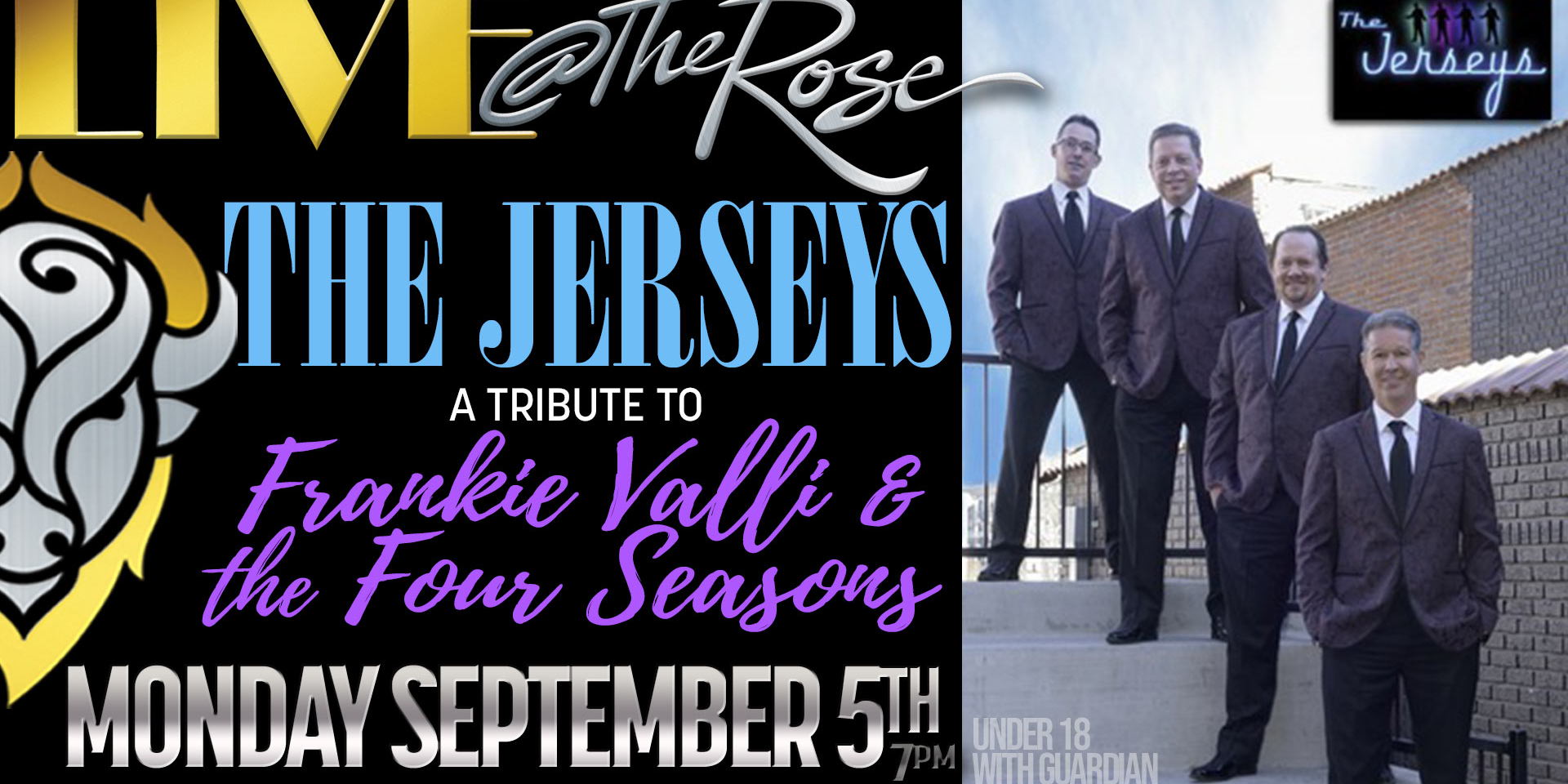 Live @ The Rose - The Jerseys promotional image