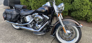 2013 HARLEY-DAVIDSON FLSTC HERITAGE SOFTAIL CLASSIC (TWO TONE) motorcycle for rent near Moosic, PA
