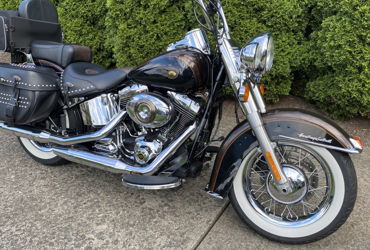 2013 HARLEY-DAVIDSON FLSTC HERITAGE SOFTAIL CLASSIC (TWO TONE) motorcycle for rent near Moosic, PA