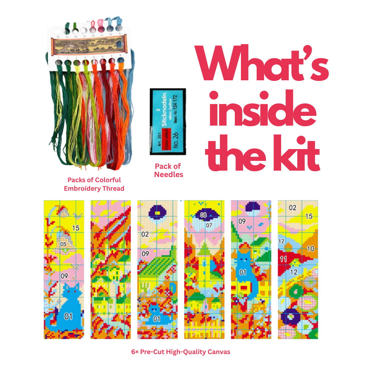 Little Town - Cross Stitch Bookmark (6-Piece Set) – MyCraftJoy