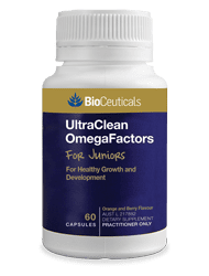 Bioceuticals Ultraclean Omegafactors For Juniors 60 Softgel Capsules Austl : 217882