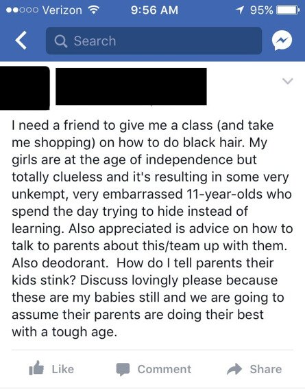 teacher does students hair