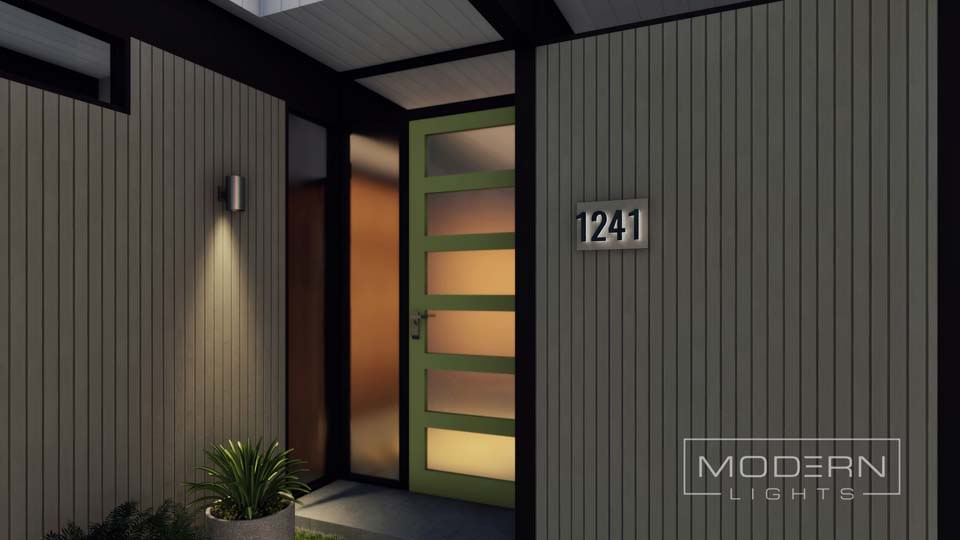 Eichler House 4 black house plate