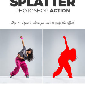 Splatter Фотошоп экшен - Photo Effects