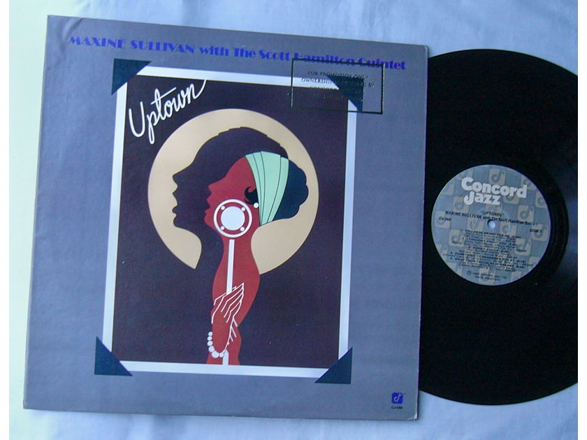 MAXINE SULLIVAN with THE SCOTT - HAMILTON QUINTET LP~UPTOWN~ rare 1985 PROMO vocal jazz album