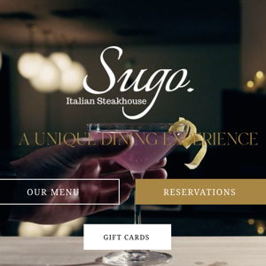 Sugo Italian Steakhouse Gift Card