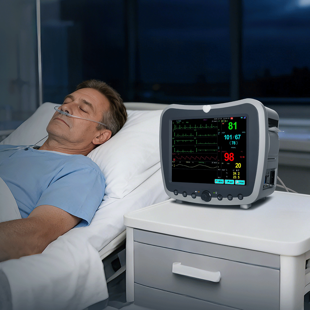 portable patient monitor with alarm function