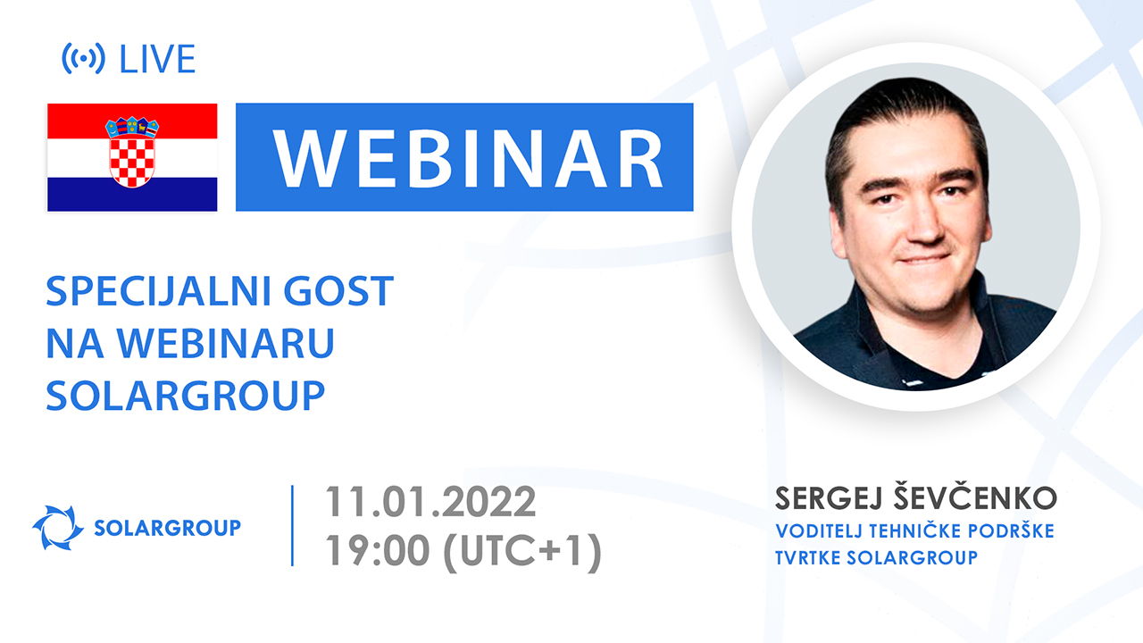 Croatia. Specijalni gost na webinaru SOLARGROUP